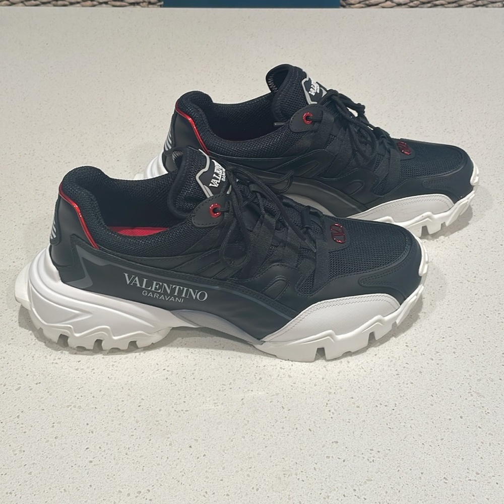 Valentino Garavani - Black and White Climbers Sneakers